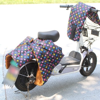 电动车儿童成人后座挡风被冬季保暖护腿加厚双面防水亲子分腿防寒