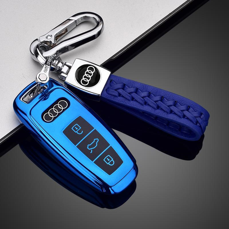 2021款奥迪A6L A7 A8 Q7钥匙包全新21款A3L遥控钥匙套扣情侣男女