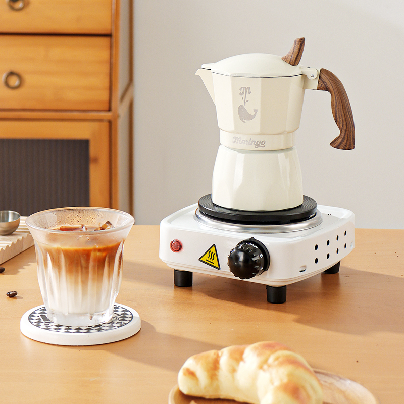 鸣感摩卡壶意式浓缩咖啡壶家用小型手冲咖啡壶套装煮咖啡机摩卡壶