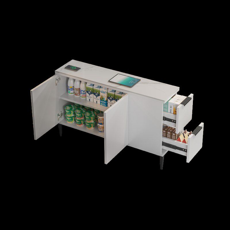 超薄沙发边几柜20cm极窄侧边柜实木30宽客厅可移动25岩板柜35轻奢