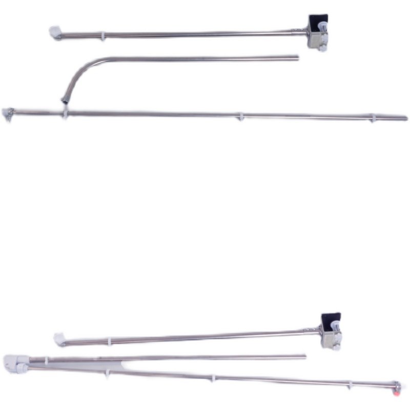 丝雨升级全不锈钢床头夹微风小吊扇支架伸缩折叠加长粗横杆2020