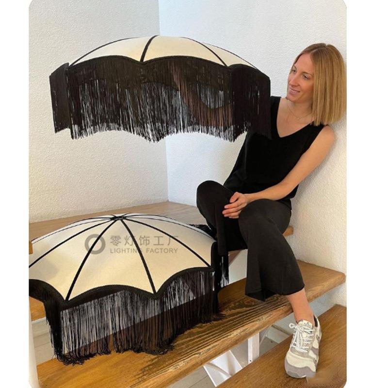 现代波西米亚时尚网红流苏南瓜吊灯 客厅样板房餐厅卧室吊灯