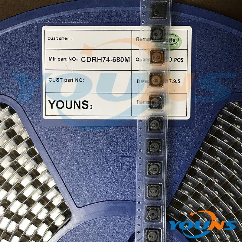 CD74R屏蔽电感 CD74 68UH 7*7*4MM 68uH 贴片功率电感 丝印:680