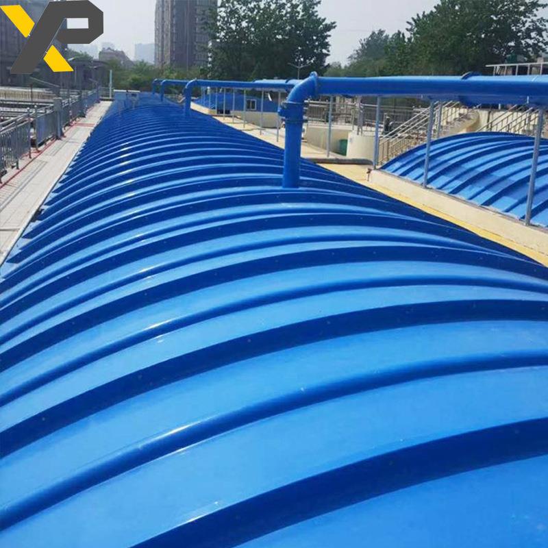 玻璃钢拱形盖板FRP拉挤平板盖板 污水蓄水池拱形集气罩排水沟盖板