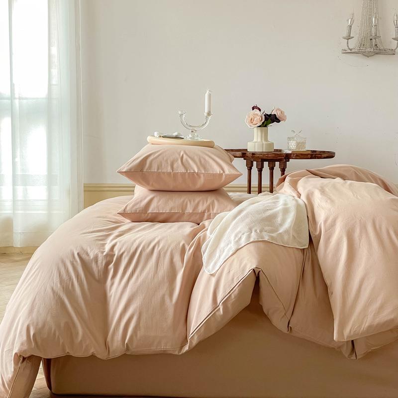 温柔的奶茶色~丨全棉水洗棉被套单件 单人双人150x200x230cm