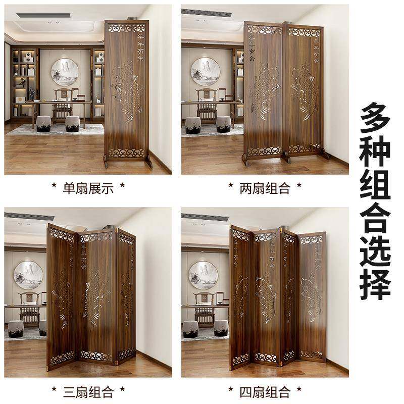 进0A门屏风轻隔客厅玄关柜奢入VTT户正对门现代简约新中式实木置