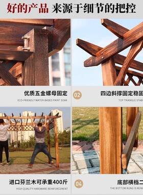 防腐木葡萄架子庭亭院廊外院长子爬藤架室外子F77S865T别墅凉亭花