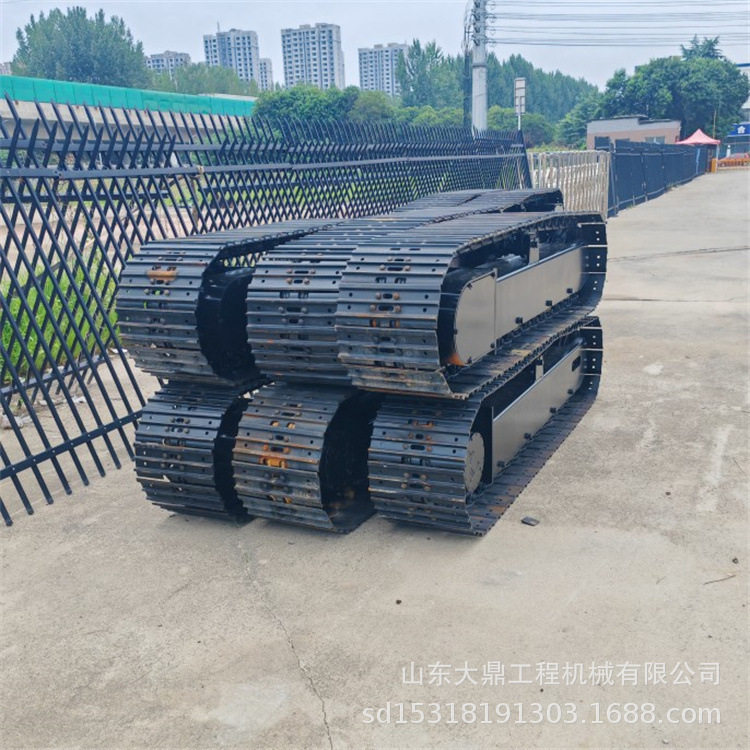 15吨钢制履带底盘 工程钻机履带底盘总成 履带运输坦克底盘