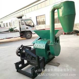 大型玉米秸秆粉糠机 锤片式芦苇稻草打粉设备 拖拉机带稻壳粉碎机