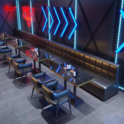 清570吧酒吧座发商夜店用发光桌子卡餐厅沙音乐酒馆散台桌椅组合