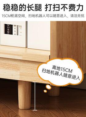 全木奢书架落地置实物轻架客厅靠墙储易物柜简矮TUQ书柜家用柜子