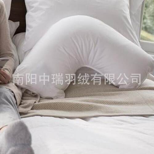 工直供V型羽绒毛填充身体羽背枕部支持厂枕头侧睡V-27孕妇枕头靠