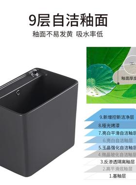 落地式方形洗FTN拖帕把盆池地拖灰色拖布池家用阳台卫生间拖墩布
