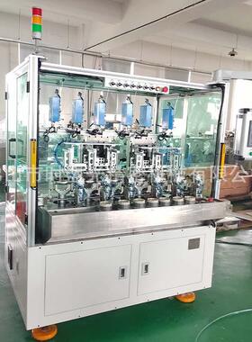 盟光电备机动自绕线时机多IQM工位无刷定子绕线设转子喷涂机测试