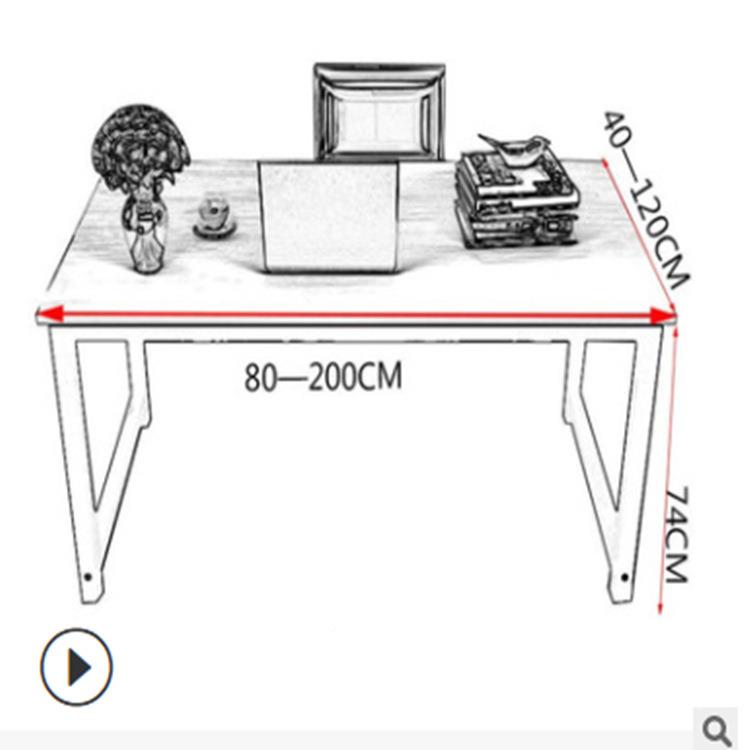 约台式电脑桌办室会生议桌学ZX002写字简办公桌课桌公简易书桌家