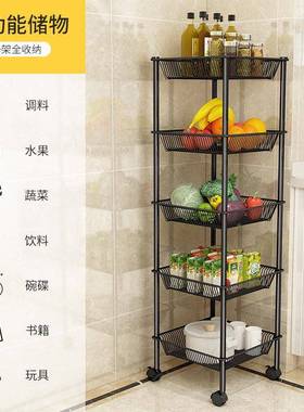 家佰利LOJ不锈蔬架厨蔬房置物架水果菜收钢纳架菜子落地多层储物