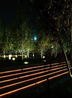 LED地埋条埋灯形D埋ALI地灯12W18W24W条形投光方形地RIN埋地灯线