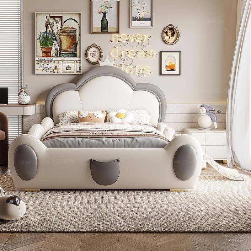 N童RFK0NRFK09090#云朵儿房护床孩带栏滑滑梯床头软包防摔公女主,住宅家具,儿童床/儿童抽拉床,淘宝优惠券,粉丝福利购,淘宝优惠卷