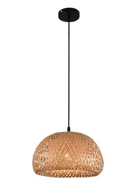 竹编吊灯日个性创帽意草P43230-B异形吊灯茶楼室内餐酒店厅客厅大