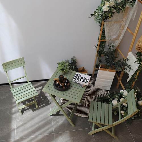 0A折桌椅小户型家用叠吃阳台饭F7675S7M摆餐桌子简约实木组合简易