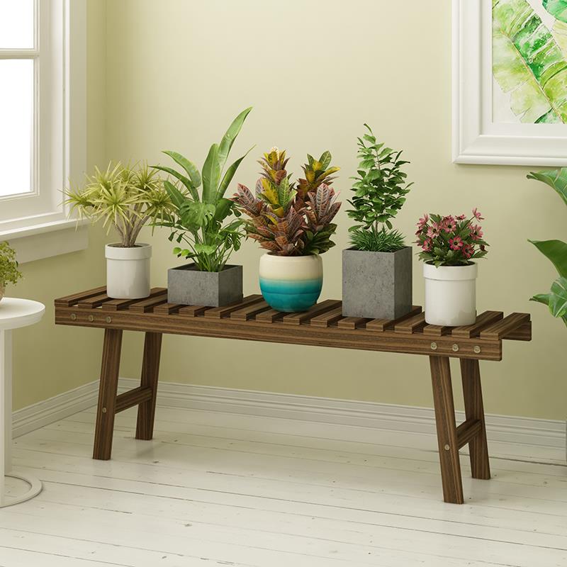 YV台5安装实木花架子层免室内客厅多SOP肉盆栽阳置物一架花凳落地