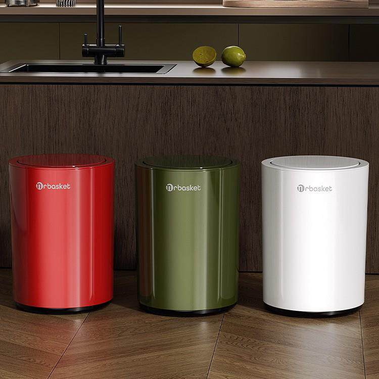 厨房垃圾桶大号大容量2026新款家用客厅轻奢复古高档按压带盖纸篓