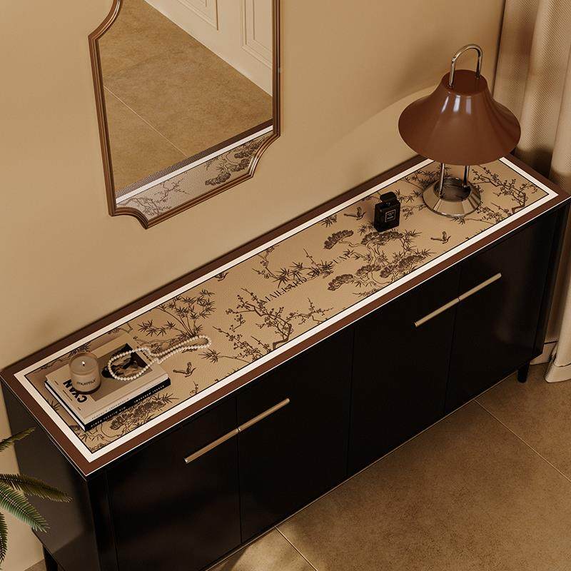 莫兰卡拉德复古轻奢皮革美电视柜边柜F7758H6M垫方形桌垫水防油餐