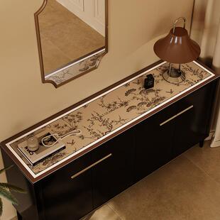 莫兰卡拉德复古轻奢皮革美电视柜边柜F7758H6M垫方形桌垫水防油餐