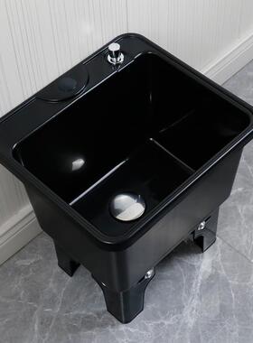 7拖F766M697把阳台落塑料拖布池洗地盆卫生间台控L移动水池槽灰色