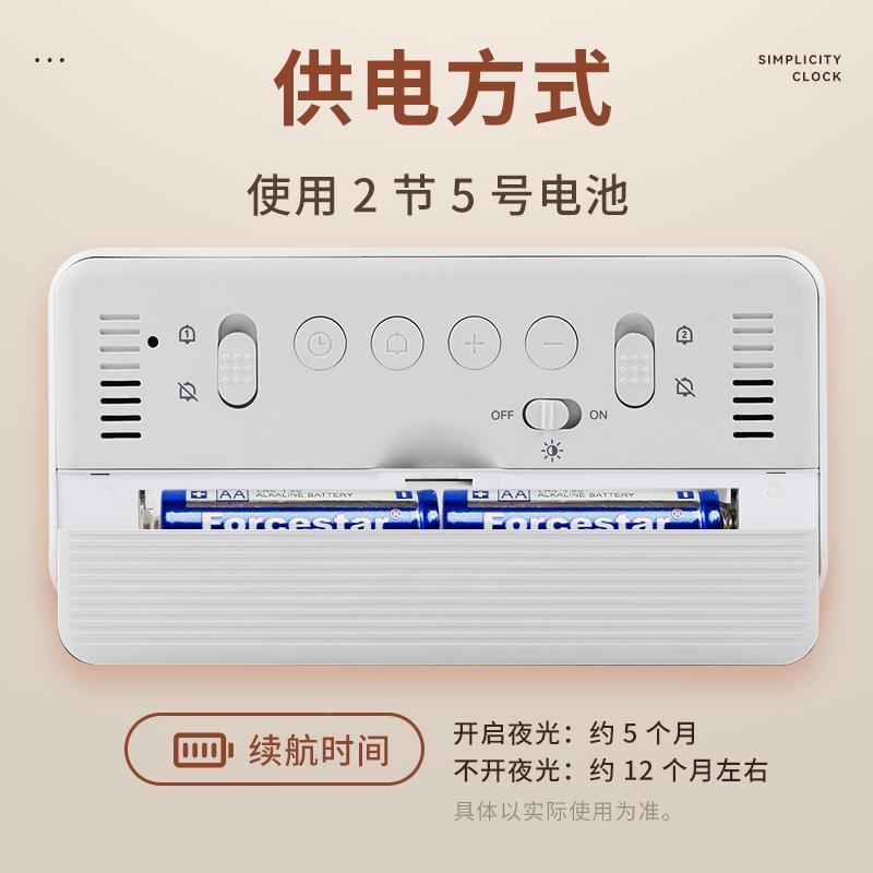老人报时器夜光电子时钟T28数字钟表桌面自台动式室智能闹钟感光