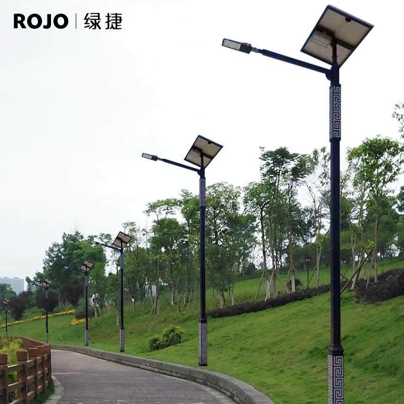 户外LKB阳能工程路灯回字纹4m/5m/6直杆新村太公农园景区道路m照