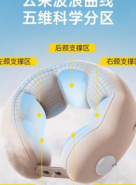 充F9957SH7气u型旅行按压式便u携折叠护颈长枕脖子形坐车途飞枕机