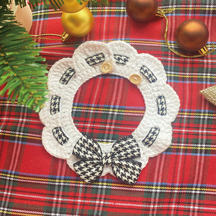 过年兔子衣服兔兔垂耳兔侏儒兔宠物小兔子口水巾春节围脖新年装扮