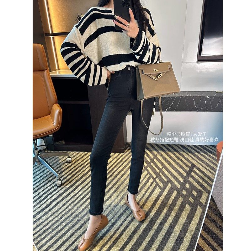 立现筷子腿紧身小脚提臀牛仔裤女弹力修身显瘦高腰铅笔裤子,女装/女士精品,牛仔裤,淘宝优惠券,粉丝福利购,淘宝优惠卷