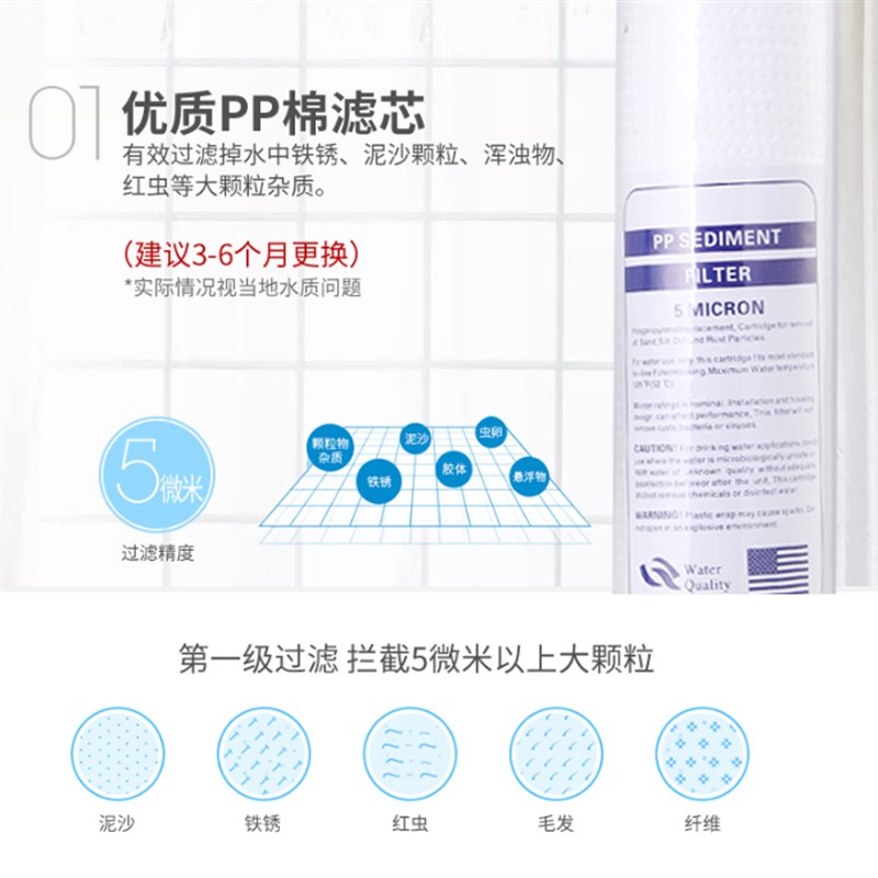 前置净水器过滤器滤芯开水机发热管饮水机滤芯发热棒RO反渗透膜