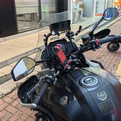 摩托车电动车踏板车街车后视镜街车复古改装铝合金倒车镜反光镜