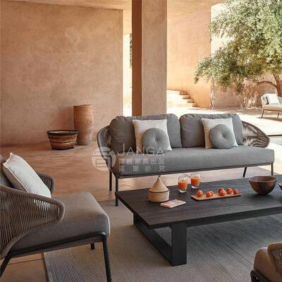 户露外藤编沙发别墅天花园休闲创无品牌/意组藤椅合阳家台简约时