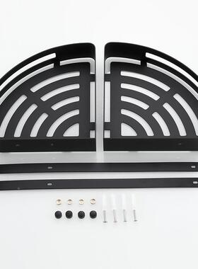 美式黑色篮浴3室置物架04不锈钢双层三角仿古66101卫生间单全层转