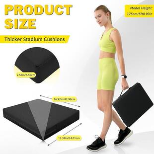 外草体坐垫坪可折叠防海绵坐垫高回弹室外便携潮式户育场防潮座椅