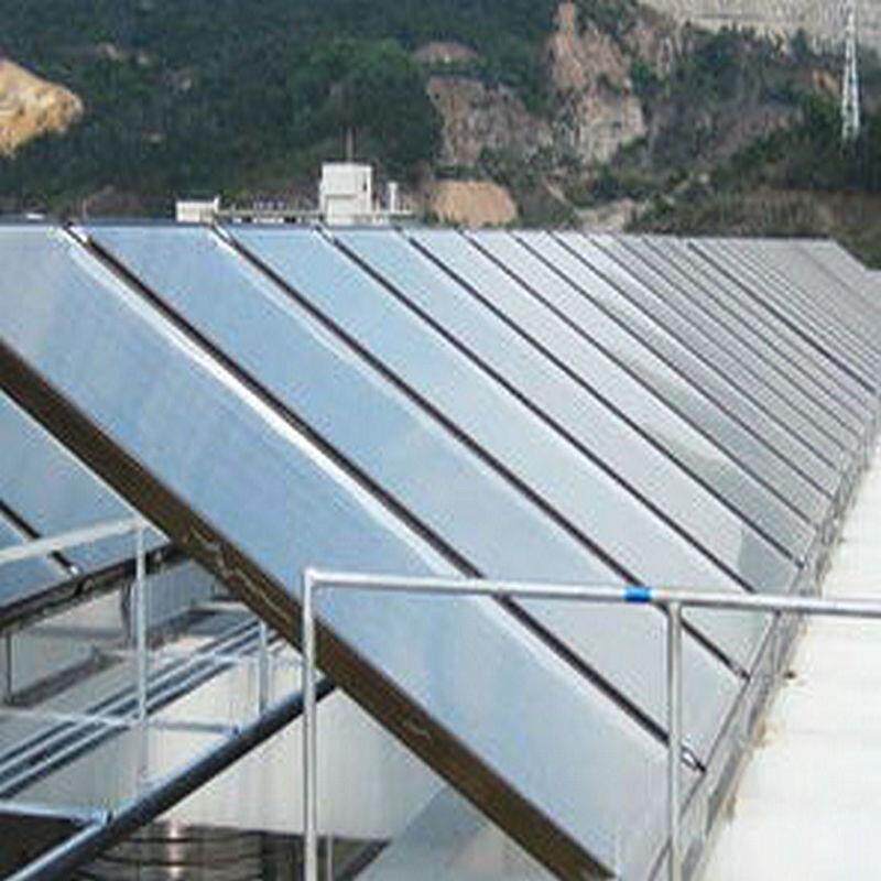 商用平板P-G/0.8-太阳能集热板铜复合集热器黑膜钢化质铝玻璃防材