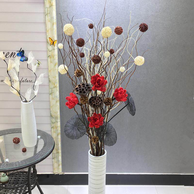 干枝客厅树饰插风花禅意干花艺欧厂家直供式装格花瓶套装干枝客厅