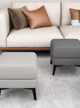 猫抓皮沙发凳AL021现代简约洋拼玄关换鞋凳沙发脚气踏延长口接凳