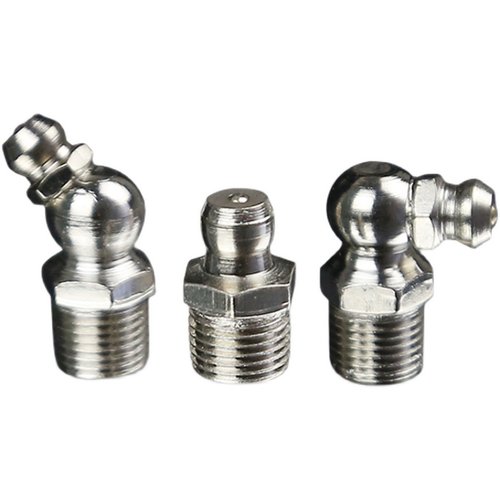 国标镀镍黄油嘴直弯45/90度油嘴子通用万能M6M8M10