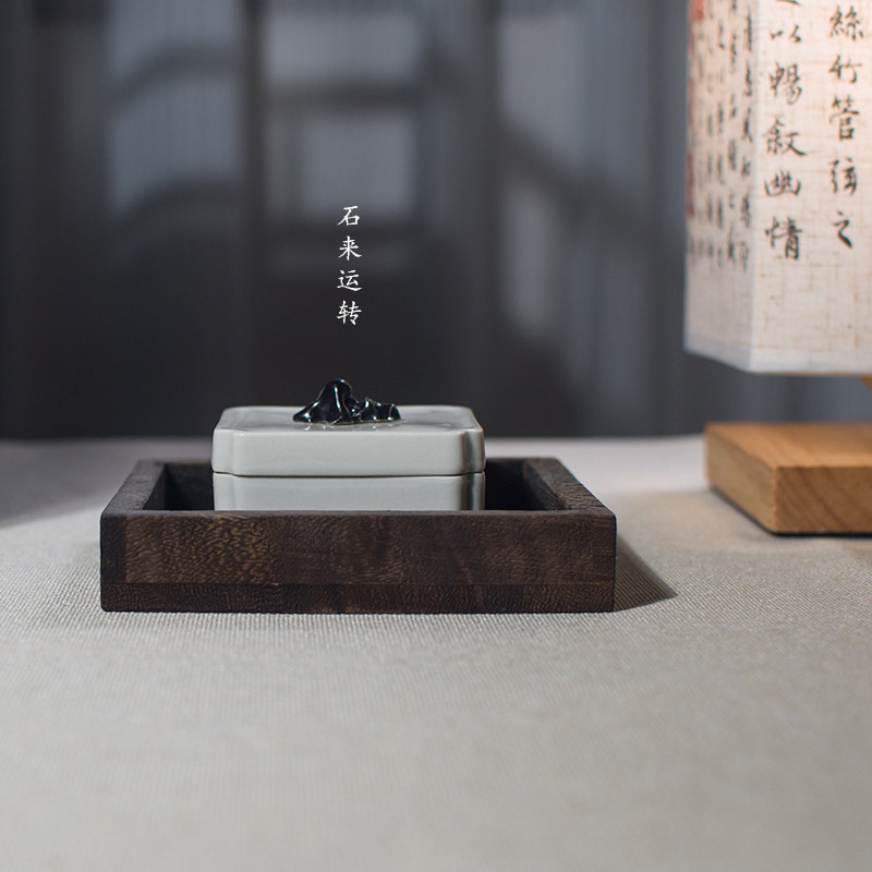 方形景德镇陶瓷印泥盒创意可爱便携印泥瓷缸文房书法国画篆刻印泥,文具电教/文化用品/商务用品,可爱印泥,淘宝优惠券,粉丝福利购,淘宝优惠卷