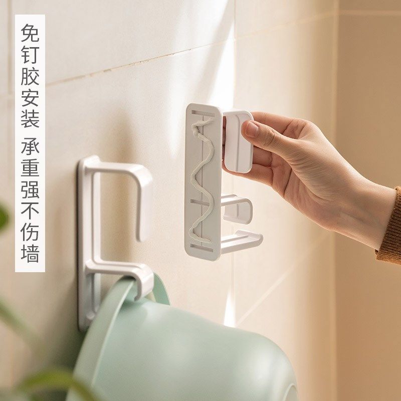 卫生间免打孔脸盆收纳架浴盆置物挂钩壁挂式强力粘贴浴室挂盆神器,家庭/个人清洁工具,脸盆架,淘宝优惠券,粉丝福利购,淘宝优惠卷