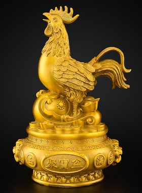 黄铜聚宝盆十二生肖摆件全套本命年鼠牛虎兔龙蛇马羊猴鸡狗猪三合