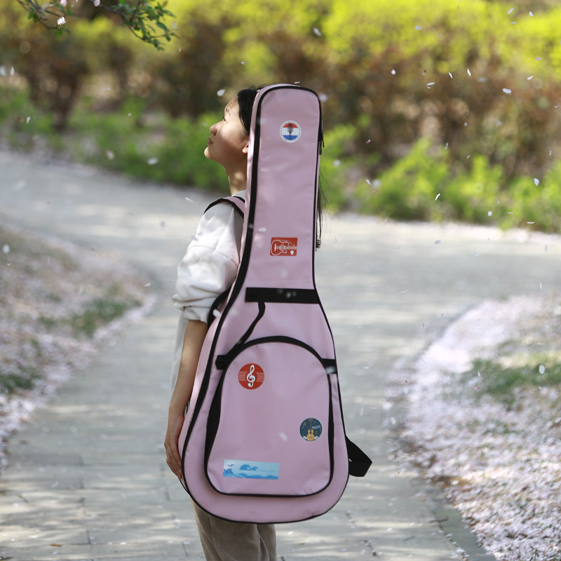 民谣吉他包40寸吉他包41寸加厚防水通用木吉他背包吉他专用袋女生