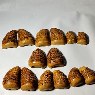 竹根雕随行手把件卦卜圣杯一把抓收藏纯手工精品一物一拍文玩