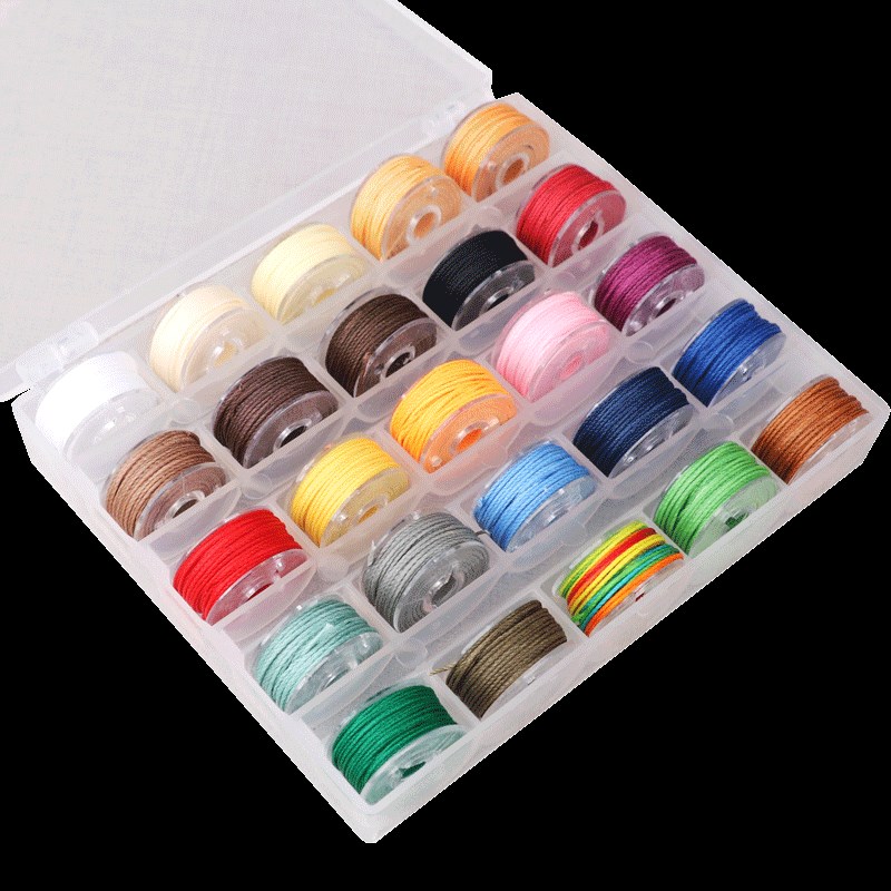 编织腊线皮具圆形蜡线编绳套装diy手缝皮革用手工蜡绳0.45mm绳线
