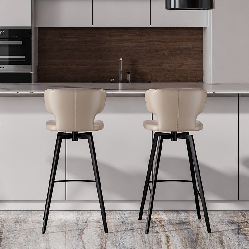 可旋转吧台椅高脚椅家用轻奢意式极简设计师款高脚凳吧台凳子7117,住宅家具,家用高脚椅,淘宝优惠券,粉丝福利购,淘宝优惠卷